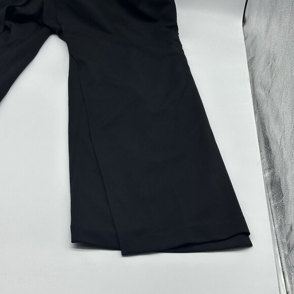 Adrianna Papell Plus Size 16W Black Flutter One Shoulder Wide Leg Jumpsuit NWT - Picture 6 of 16